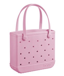 BOGG BAG - Medium Tote - Blowing Pink Bubbles, White Buttons - 15in L x 5in W x 12.5in H - Beach, Pool, Boat, Work, Sports - All Purpose EVA - Lightweight, Washable, Durable