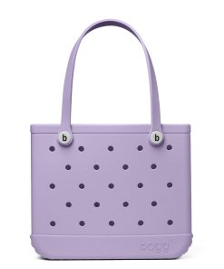 BOGG BAG - Medium Tote Bag - I Lilac You a Lot, White Buttons - 15in L x 5in W x 12.5in H - Lightweight, Washable, Durable - All Purpose EVA - for Beach, Pool, Boat, Work, Sports