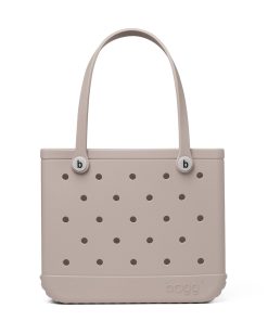 BOGG BAG - Medium Tote - Mushroom, White Buttons - 15in L x 5in W x 12.5in H - Beach, Pool, Boat, Work, Sports - All Purpose EVA - Lightweight, Washable, Durable